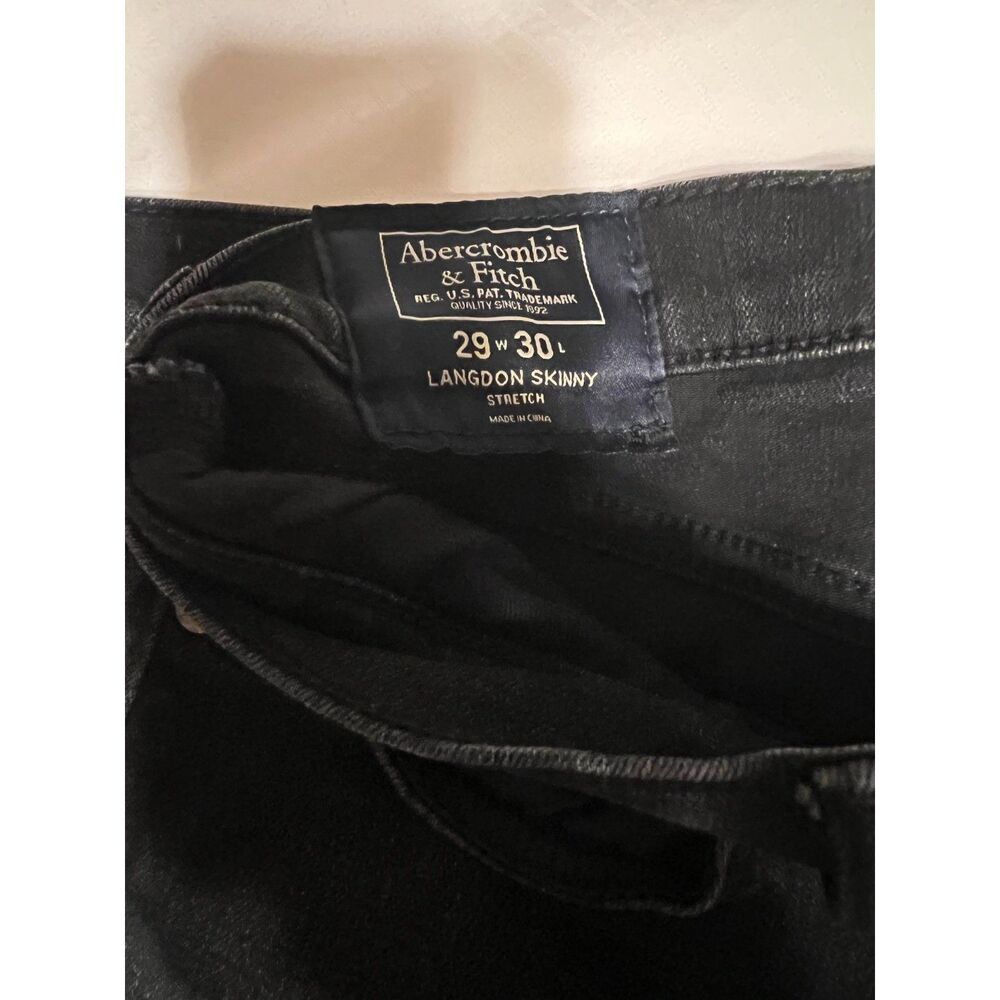 Abercombie & Fitch Black Jeans Langdon Skinny Stretch